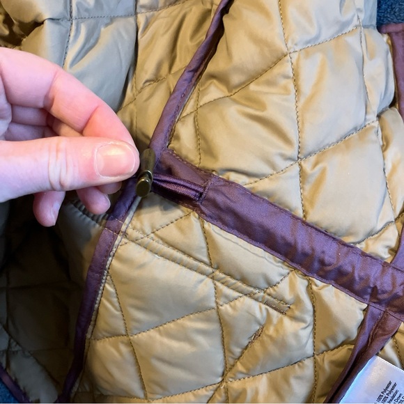 Eddie Bauer goose down quilted vest women’s extra large, dusky purple - Picture 6 of 7